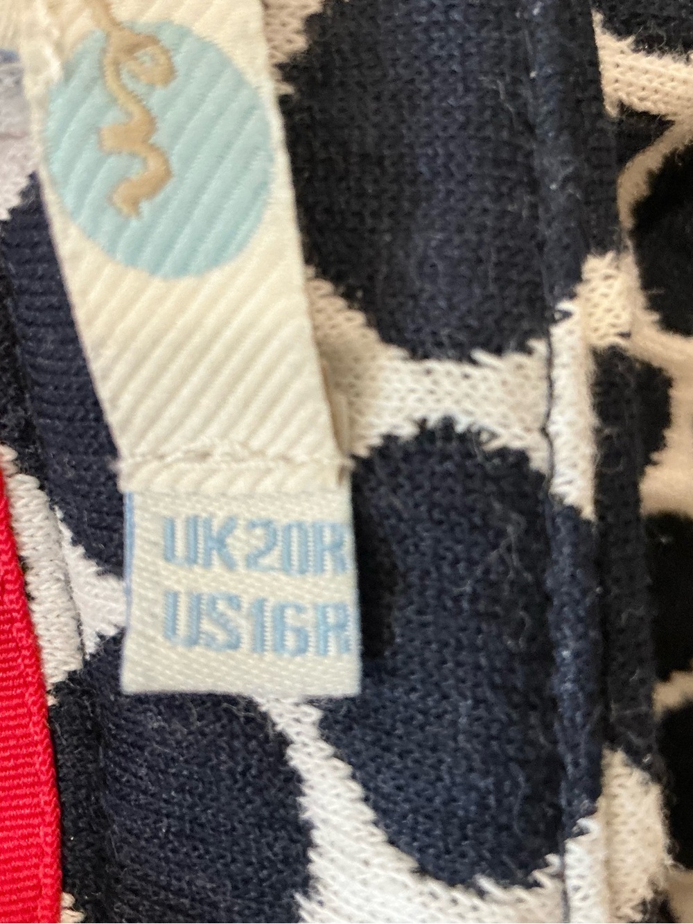 Boden Navy and White Polka Dot A-Line Skirt - Picture 7 of 9